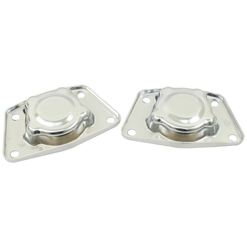 set de 2 couvercles chromés de barre de torsion arrière pour...