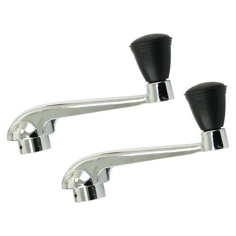 set de 2 manivelles de lève-vitre 56-66 noire