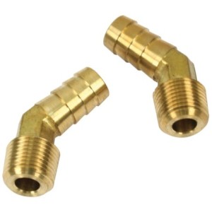 Set de 2 raccords coudés 30° 3/8 mâle