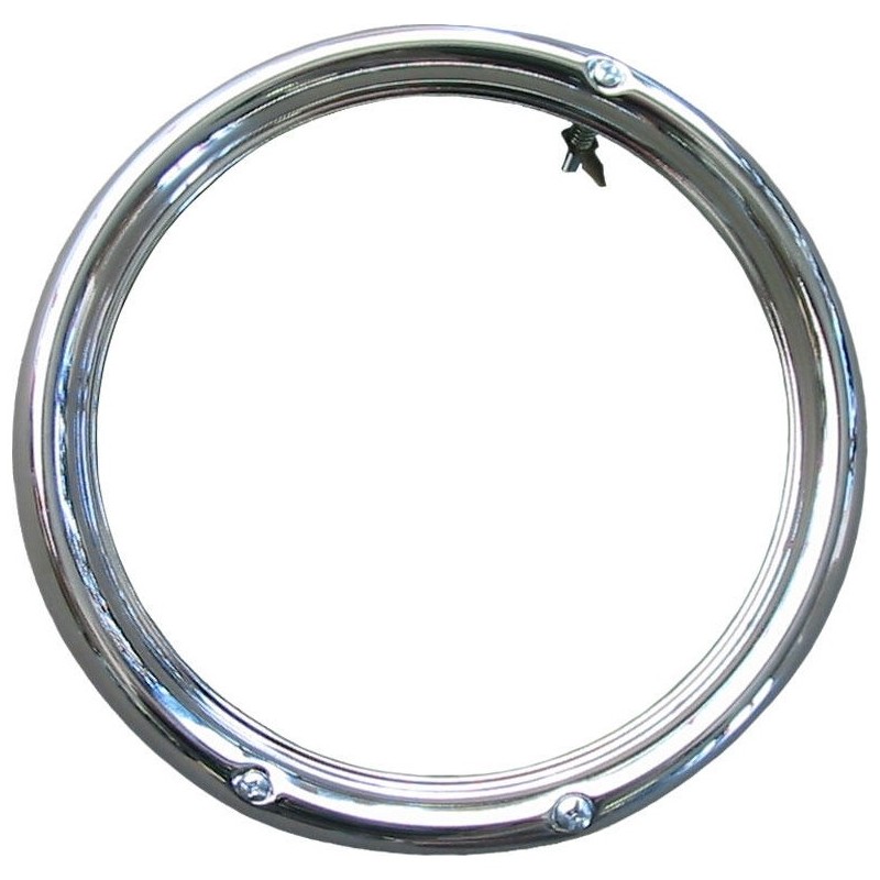 entourage de phare 3 trous chromé 8/67-7/73