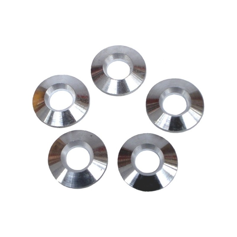 set de 5 rondelles aluminium de centrage de jantes de type e...