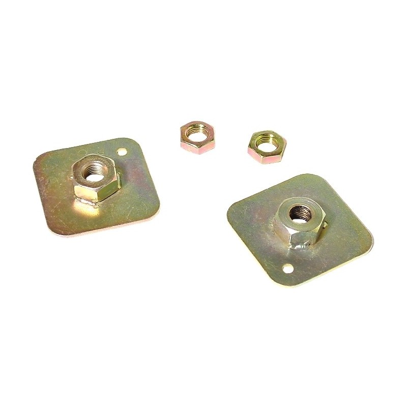 paire de plaque de montage de ceinture avec écrous remplace la ref 7340
