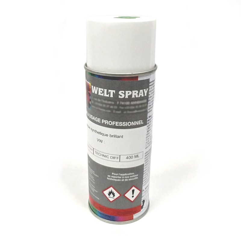 bombe de peinture 400mL couleur VW L87 Pearl White (Blanc Perle)