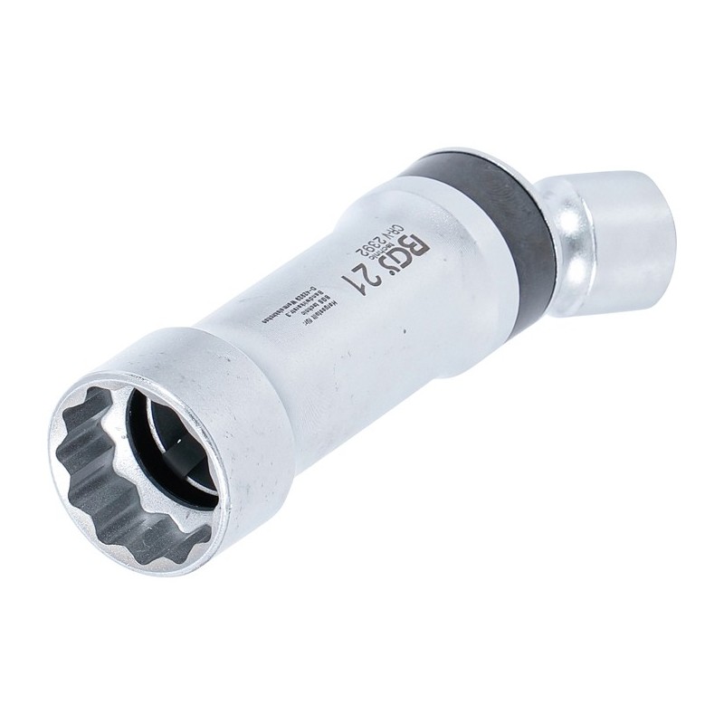 douille articulée à bougie douze pans avec ressort de retenue | 21 mm