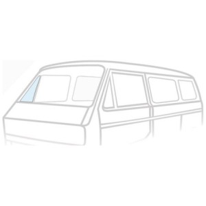 vitre de déflecteur fixe droit