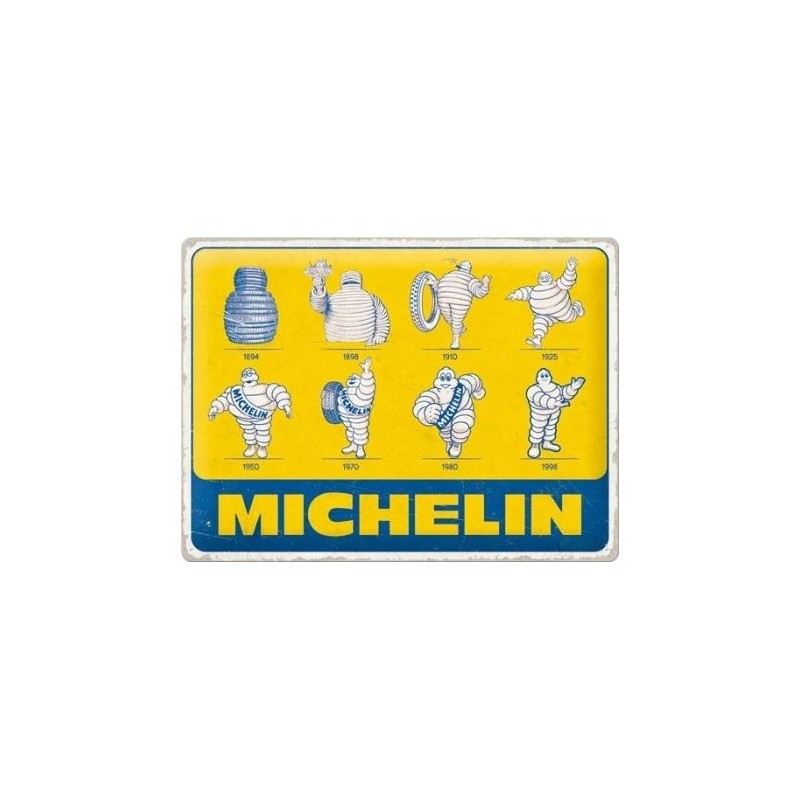 tôle peinte emboutie 30x40cm Michelin - Logo Evolution