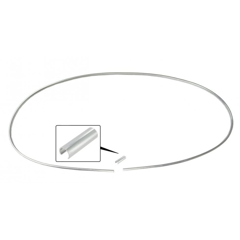 set de 2 joncs chromés métalliques de lunette arrière pour Coccinelle 3/53-7/57