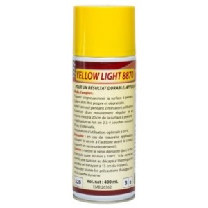 bombe de vernis jaune pour look phares anciens RESTOM®YellowLight 8870 (bombe de 400ml)
