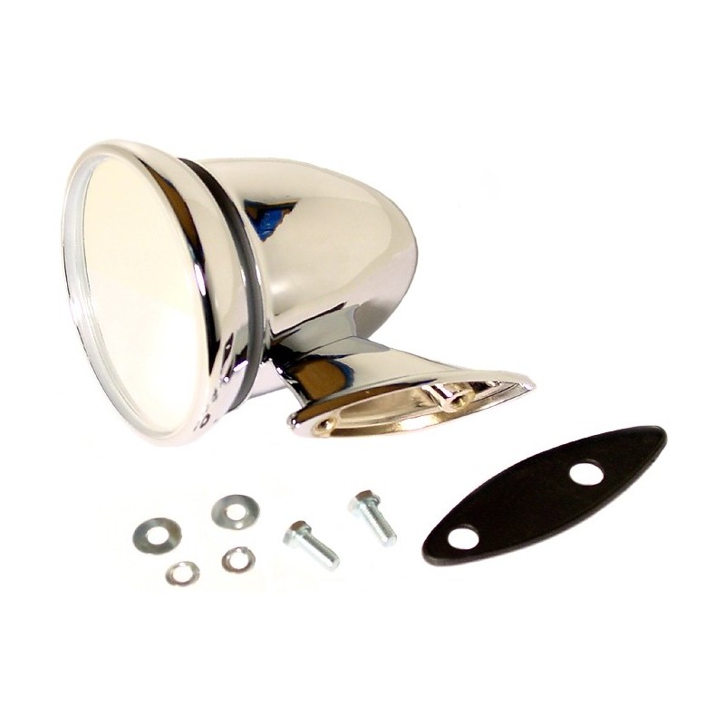 rétroviseur obus chromé gauche ou droit