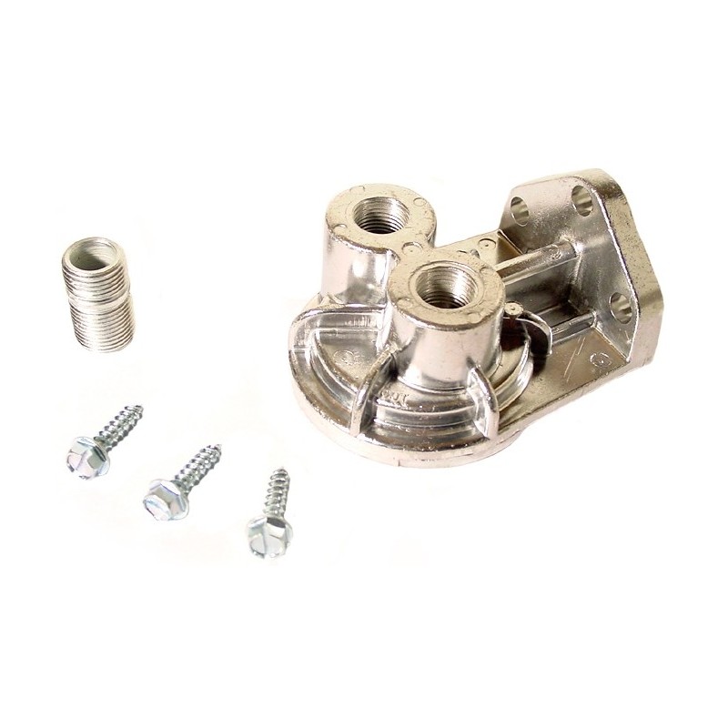 support alu pour filtre à huile sortie verticale