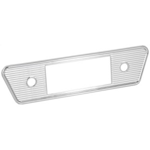 facade chromée pour autoradio Retrosound dans Karmann Ghia