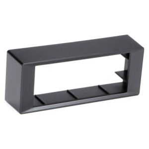 centreur noir 114,70x44,93mm pour montage autoradio Retrosound