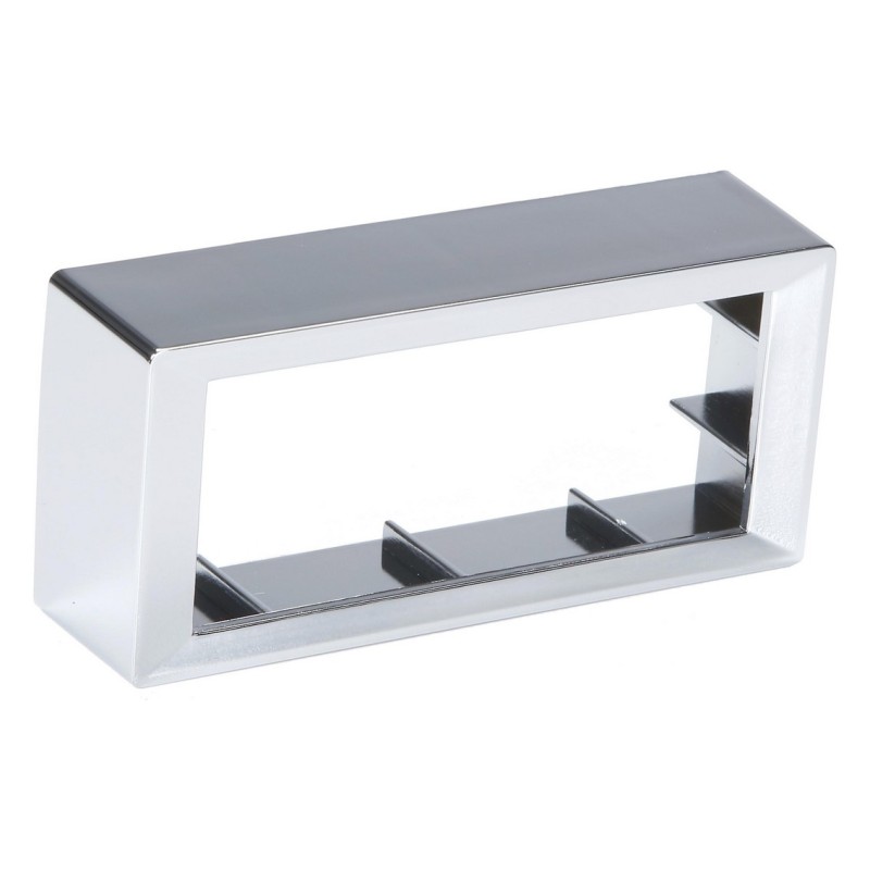 centreur chromé 108,46x49,34mm pour montage autoradio Retrosound