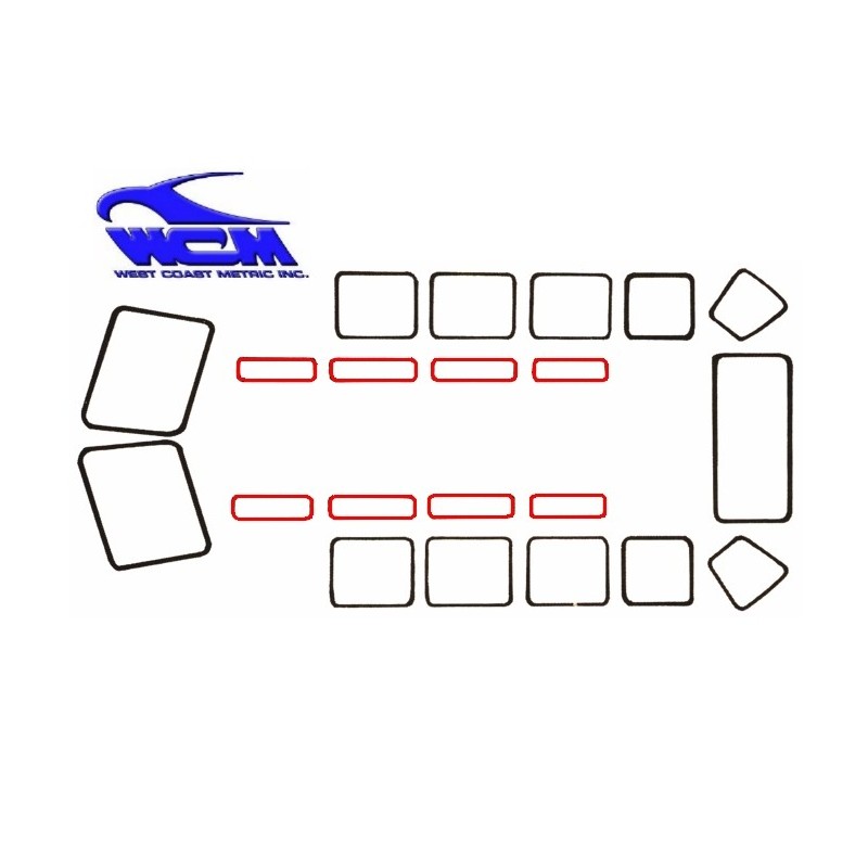joint de vitre de toit pour 21 ou 23 fenêtres 55-67 marque W...