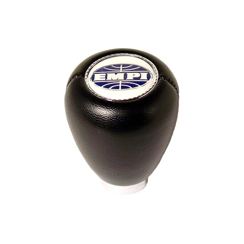 pommeau en vinyl noir siglé EMPI pour levier de vitesse diam...