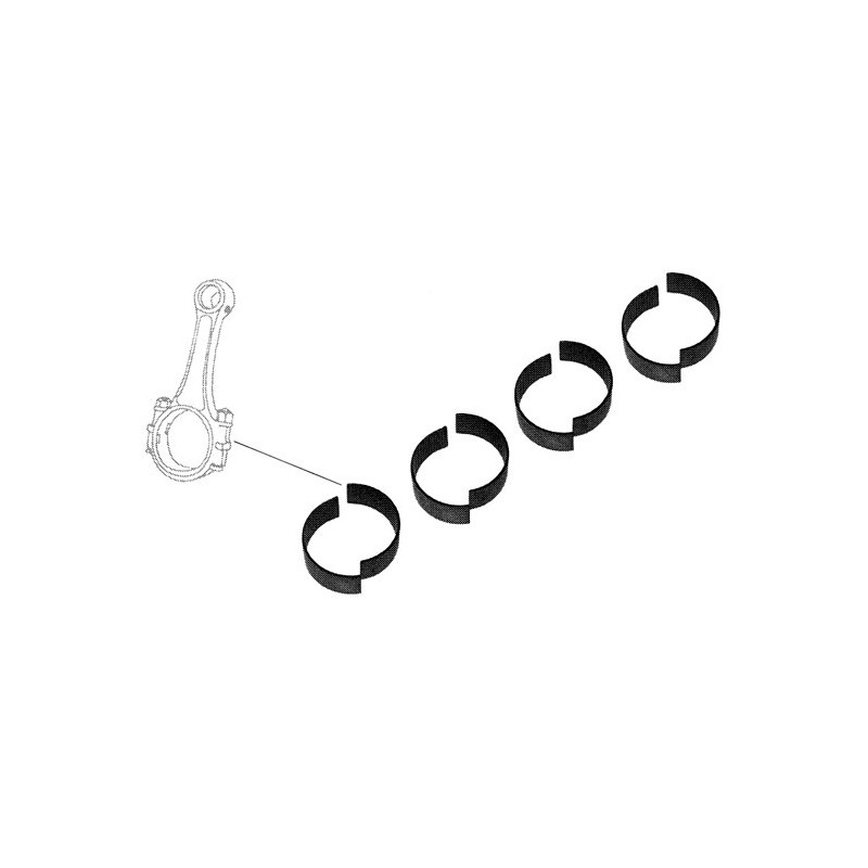 Coussinets de bielles standard 1600-1800c...