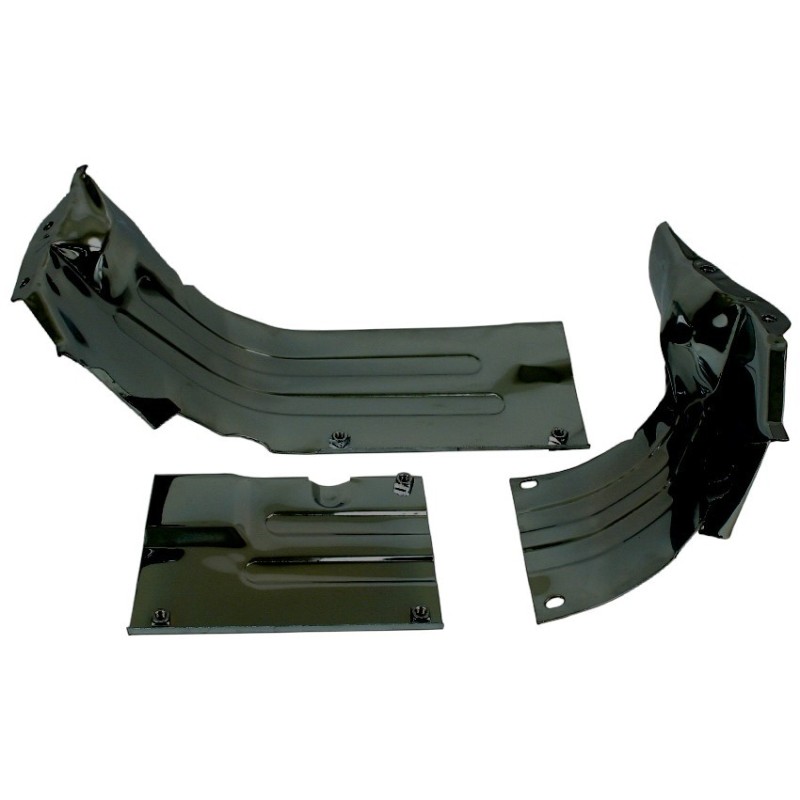 set de 3 tôles inférieures conduite d’air noires g et d (com...