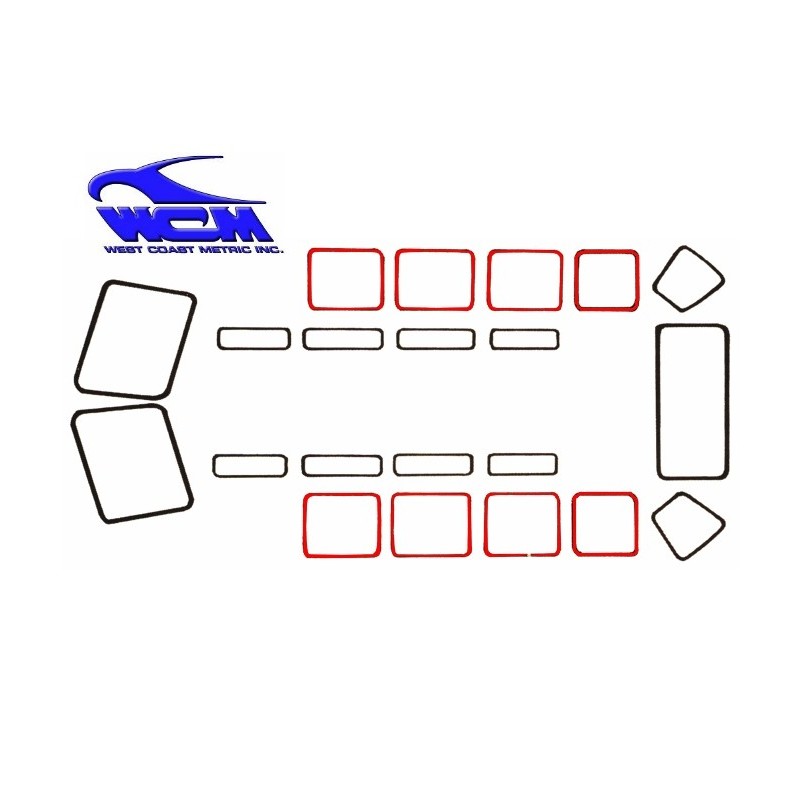 joint de vitre latérale stationnaire 50-67 marque WCM, lisse...