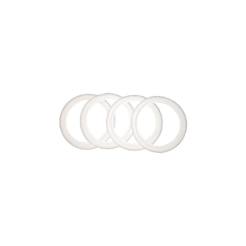 set de 4 flancs blanc diamètre 15