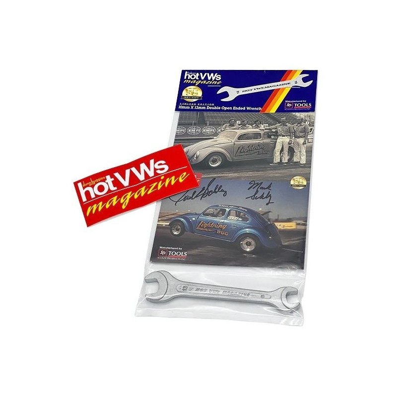 clé à fourche 10x13mm - Edition limitée 55ième anniversaire HOT VW's - avec autocollant rouge