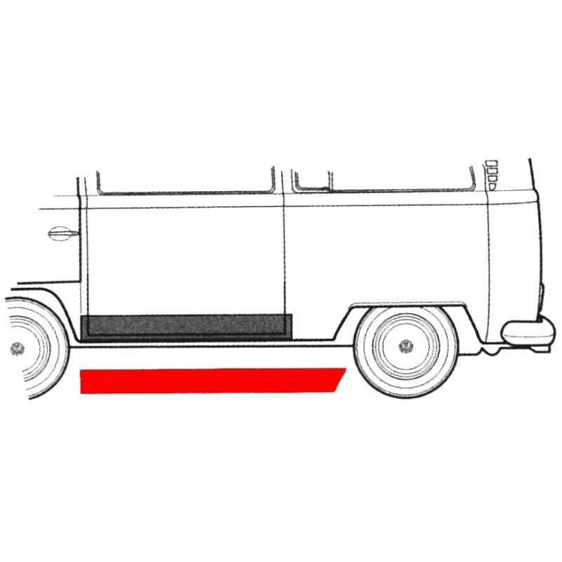 bas de caisse de réparation gauche (à l’opposé de la porte l...