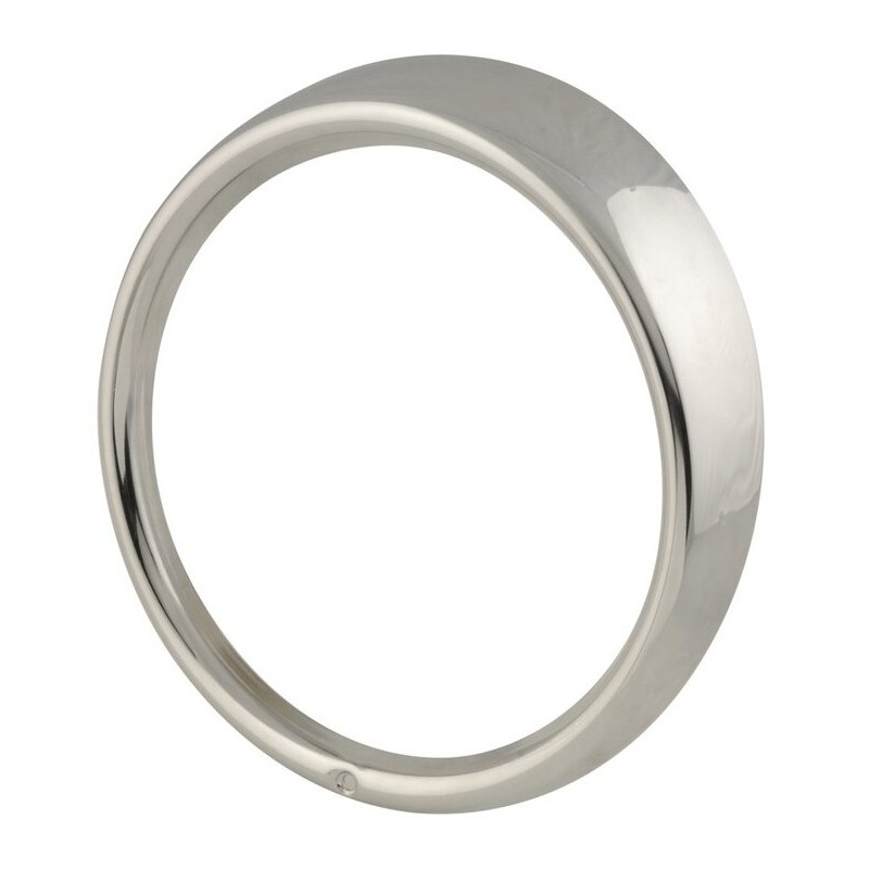 entourage de phare 1 trou chromé  8/73- qualité OEM super chrome