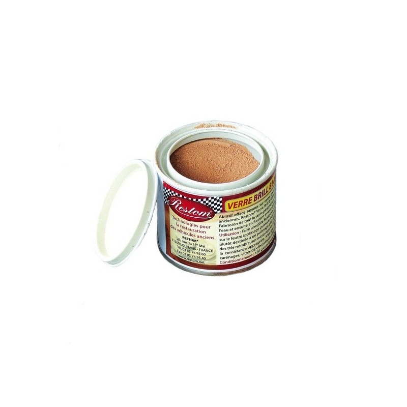poudre efface rayures pour verre RESTOM®Verre Brill 8100 (150grs)