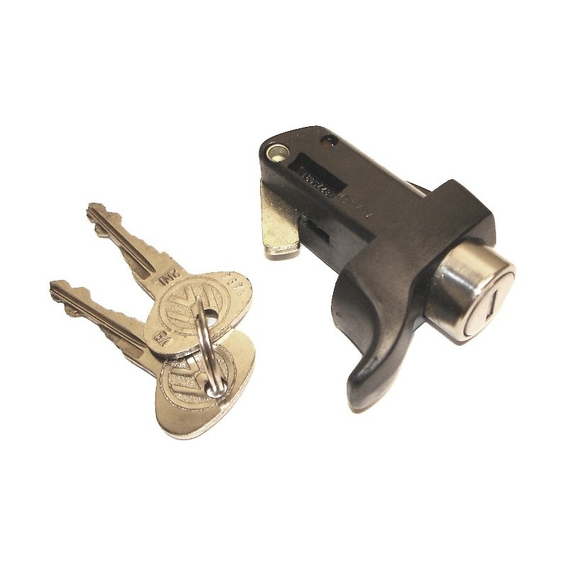 poignée noire de capot moteur 72- fermant à clef