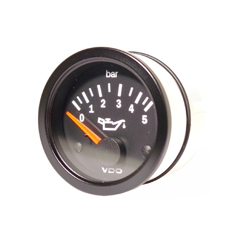 manomètre de pression d’huile 0-5 bars  VDO en diamètre 52mm, vendu sans la sonde remplace la ref 93215