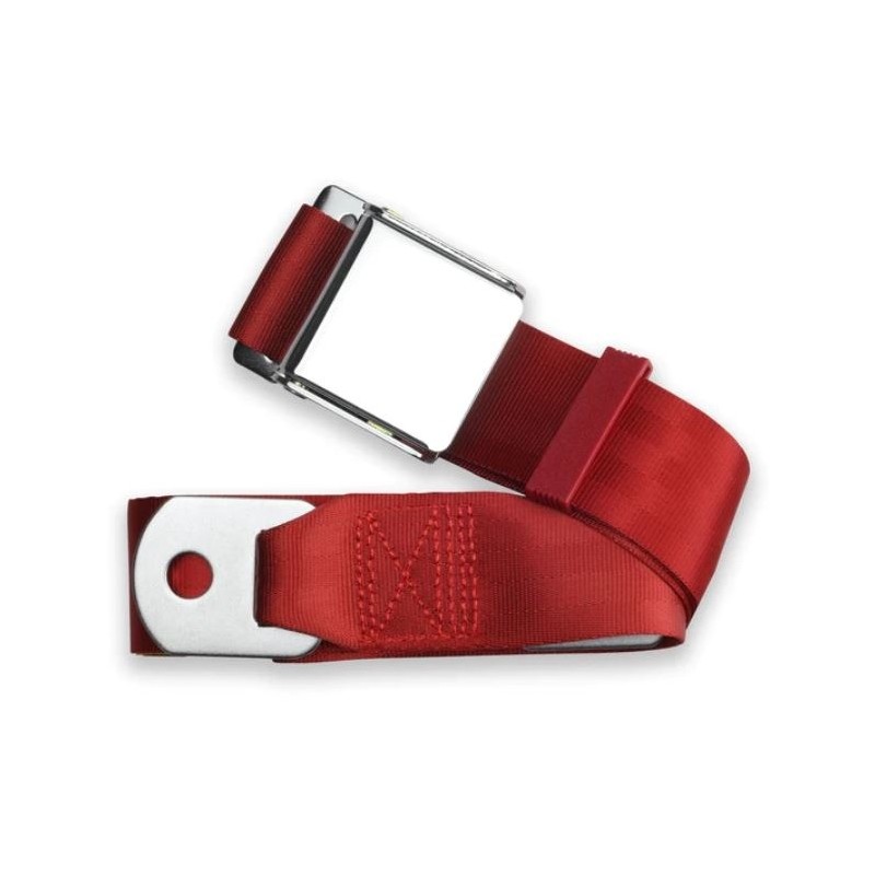 ceinture style WOB 2 points gauche ou droite rouge vif