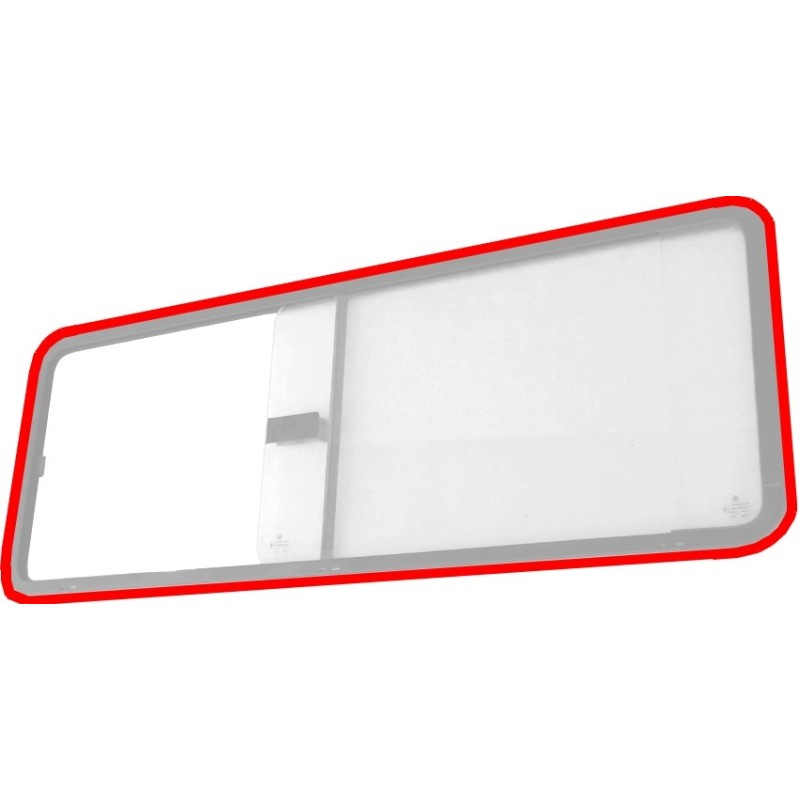 joint de vitre latérale coulissante gauche ou droite 68-