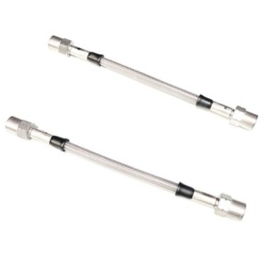 set de 2 flexibles de freins arrières intermédiaires renforcés GOODRIDGE pour Golf 1 avec disques arrière