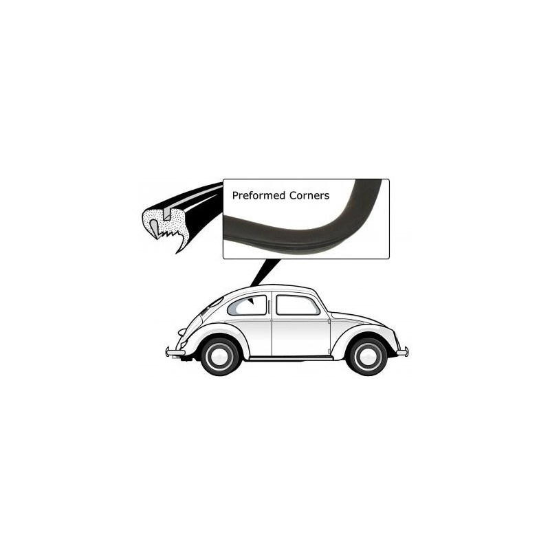 joint de vitre latérale standard préformé gauche -52  qualité allemande