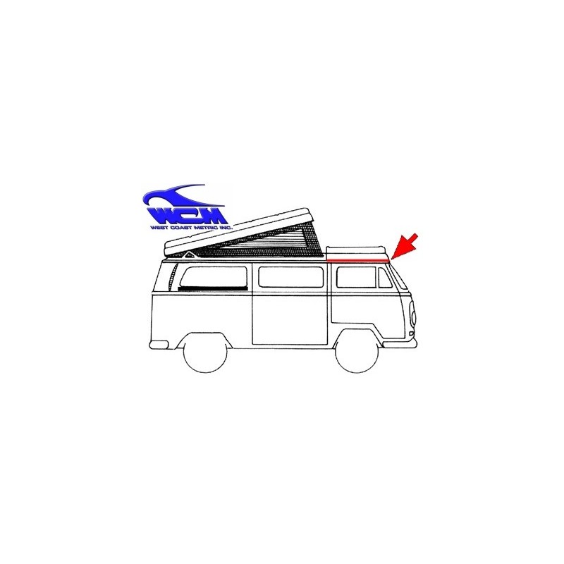 joint de toit fixe (au dessus de la cabine) westfalia 74-79