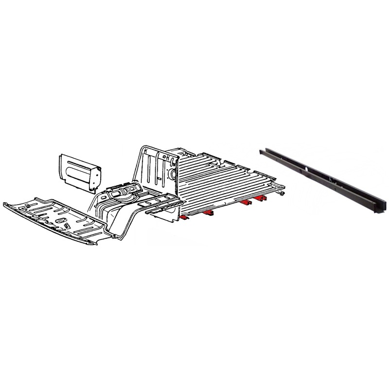 traverse centrale sous plancher 68- (il en faut 4 par véhicu...