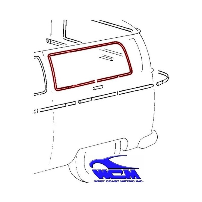 chrome de vitre latérale arrière gauche pour véhicule sans d...