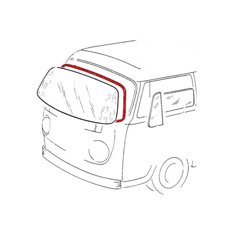 joint de pare brise 68-79 POUR MOULURE METAL