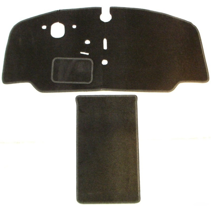 set de 2 tapis avant noir pour combi 8/67-7/72