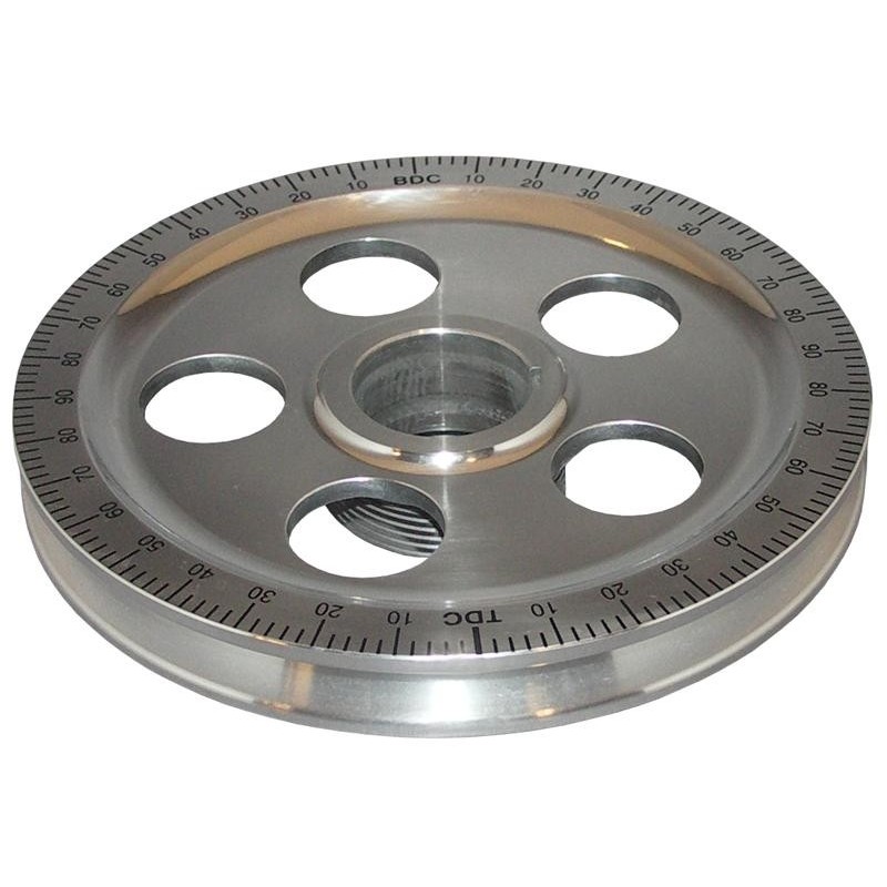 poulie de vilebrequin alu avec marquage noir