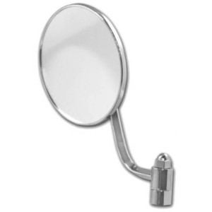 rétroviseur rond chromé...