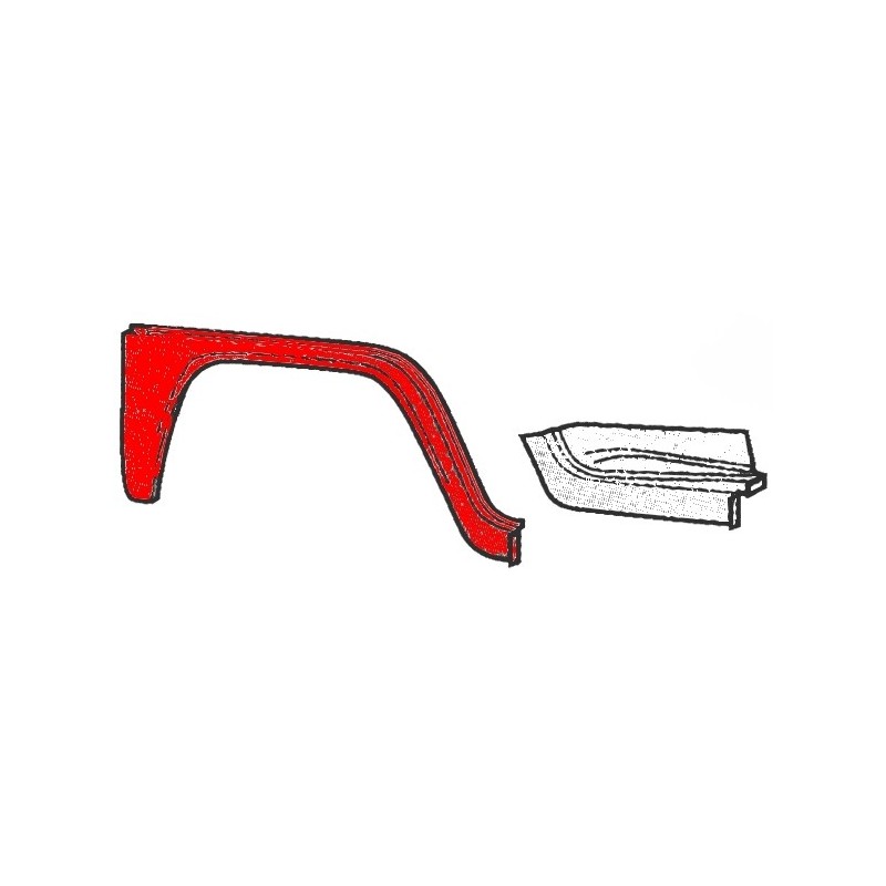 arche d’aile droite partie extérieure 68-72