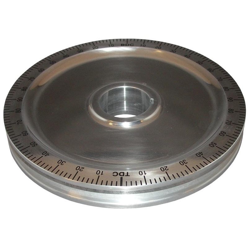 poulie de vilebrequin alu pleine marquage noir