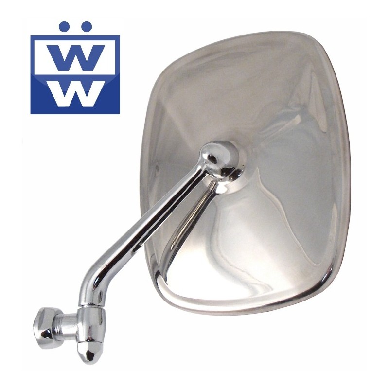 rétroviseur extérieur en inox poli g  8/67-4/79 Wolfsburg West