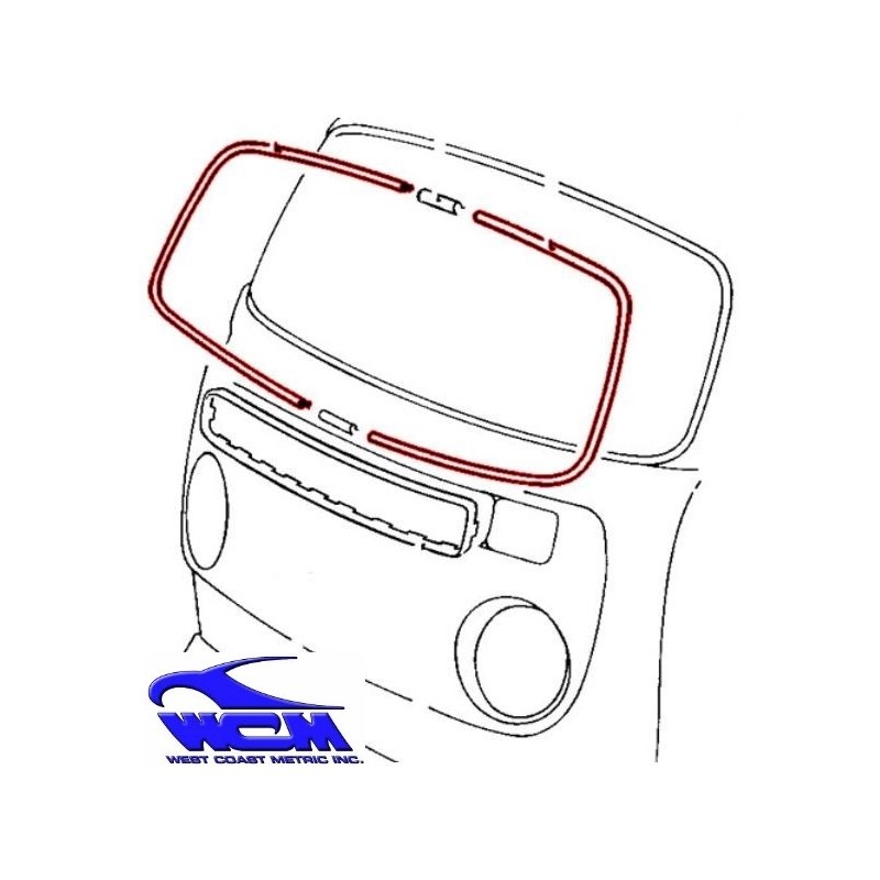 chrome de pare brise 68- (vendu avec 2 clips)