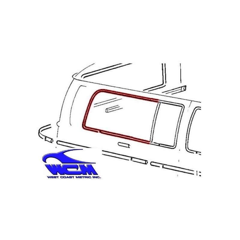 chrome de vitre latérale arrière droit pour véhicule avec dé...