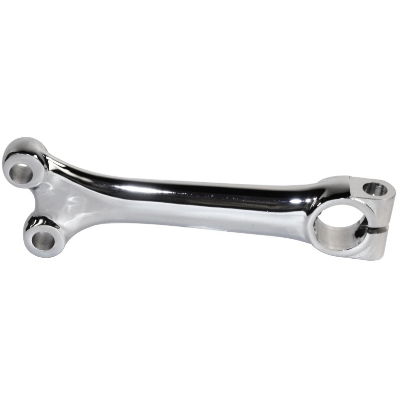 bras de commande chromé de boitier de direction pour train à pivots -7/65 sans butée