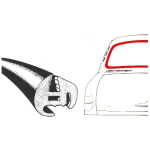 joint de vitre arrière notchback