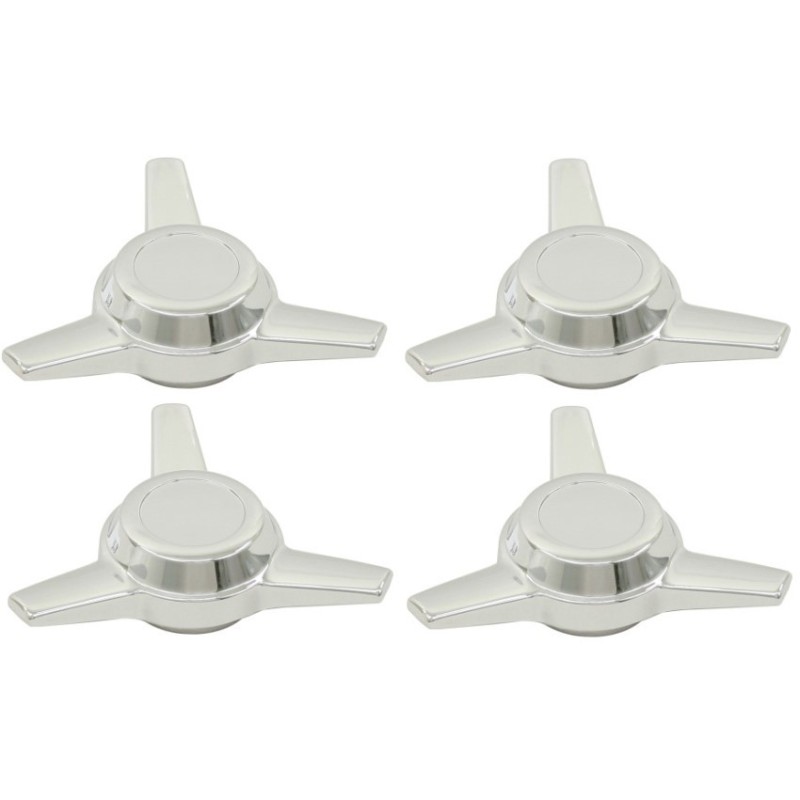 set de 4 étoiles chromées 3 hélices
