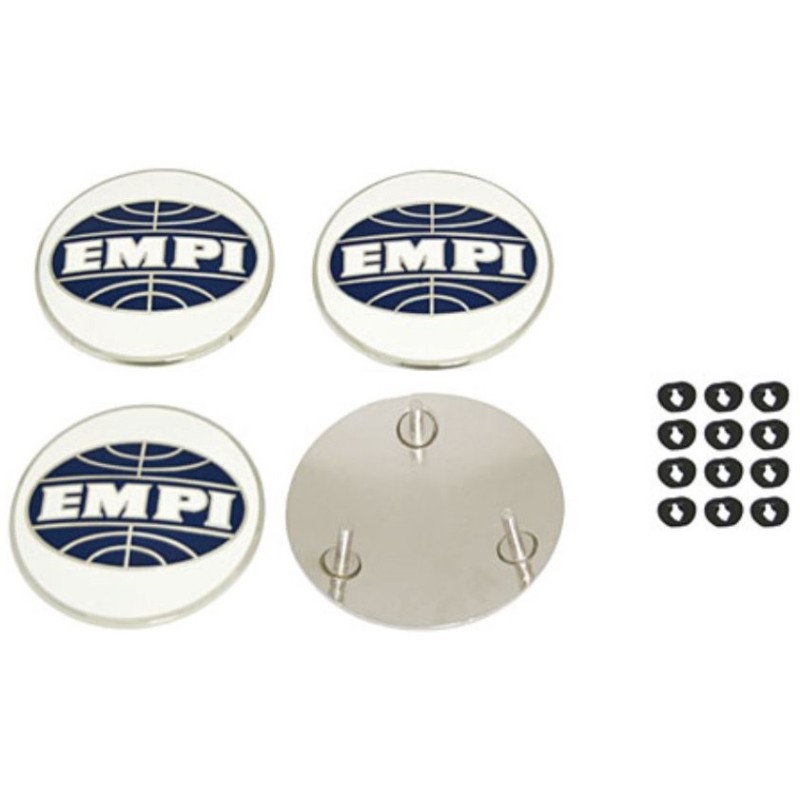 set de 4 centres avec logo EMPI pour enjoliveurs style 356