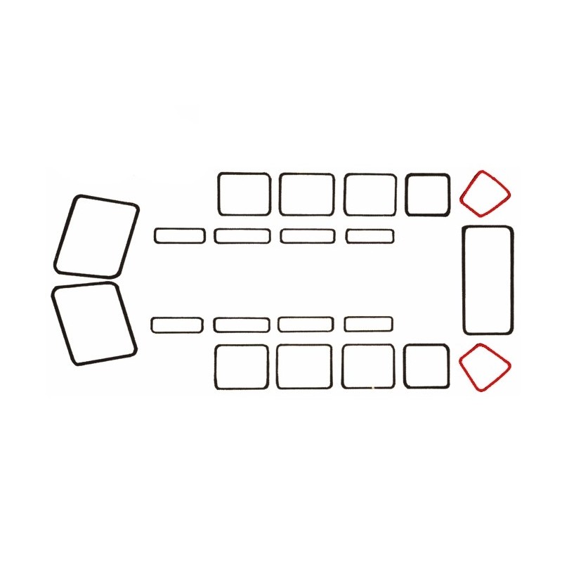 set de 2 joints de vitre d’angle 23 fenêtres 51-63 marque WC...